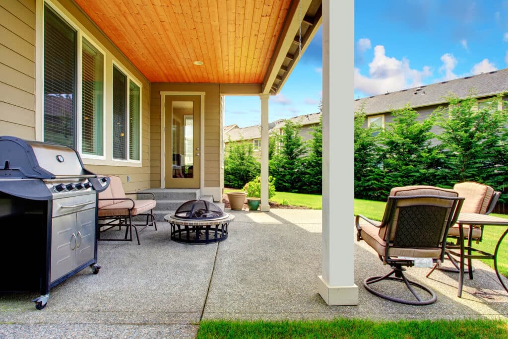 Terrasse en béton