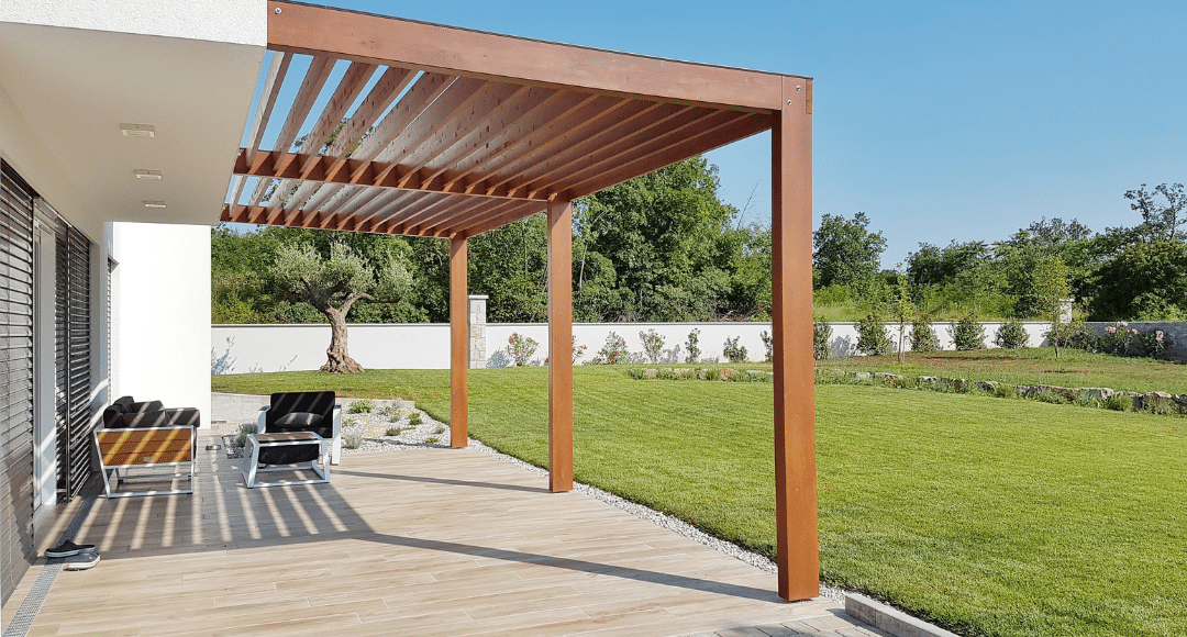 Terrasse en composite avec Pergola